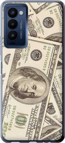 Чехол на Tecno Camon 18p CH7n Доллары "3016u-2525-17620"