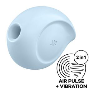 Вакуумный клиторальный стимулятор с вибрацией Satisfyer Sugar Rush Blue (мятая упаковка!!!) Sex Aura