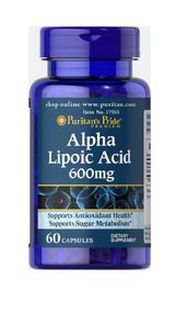 Альфа-ліпоєва кислота Puritan's Pride Alpha Lipoic Acid 600 mg 60 Caps