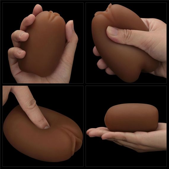 Мастурбатор - Slider Double-Ended Masturbator Vagina and Anus Brown | Зображення 9
