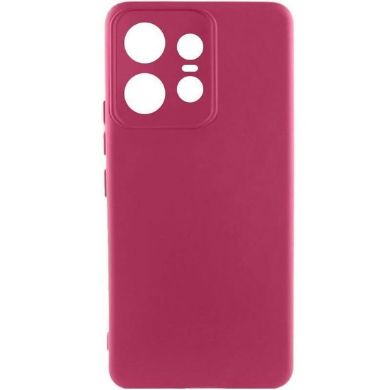Чохол Silicone Cover Ummi Lakshmi Full Camera (AA) для Motorola Edge 50 Pro Бордовий / Marsala