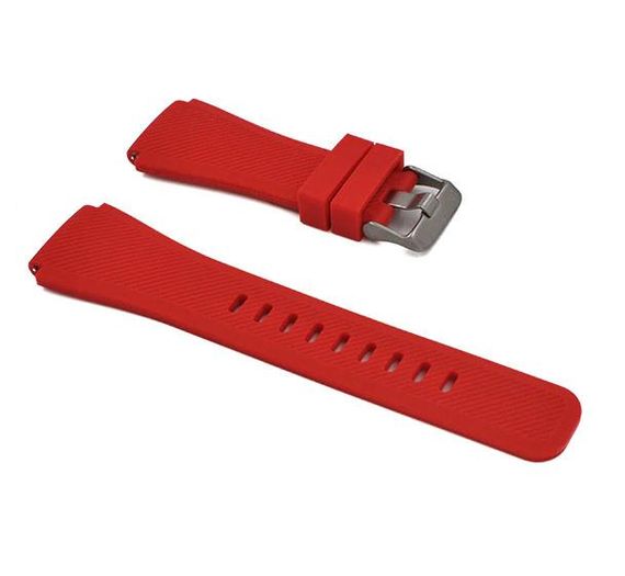 Силиконовый ремешок для часов Samsung Galaxy Watch 46 mm SM-R800 - Red | Зображення 1