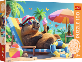 Пазли дитячі Релакс у стилі капібари Trefl 16537 100 шт. Різнокольоровий shop (5900511165371)