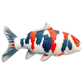 Дитяча м'яка іграшка "Червоний короп Коі" KOI-R, розмір 50 см