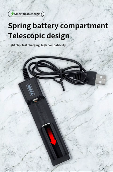 Зарядний пристрій USB для літієвого акумулятора 18650 | Зображення 3