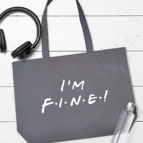 Эко сумка Market MAXI I am fine! (сериал Friends) 47х36 см (KOTX_24L001)