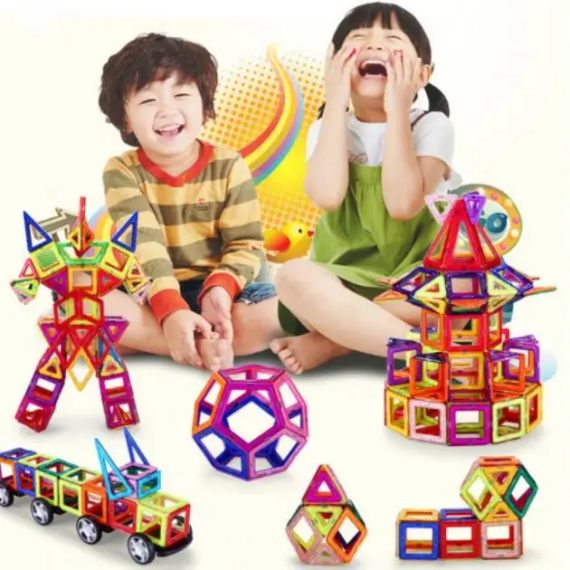 36 деталей Магнітний конструктор, дитячий 3Д конструктор, конструктор магнітний у валізі | Зображення 8