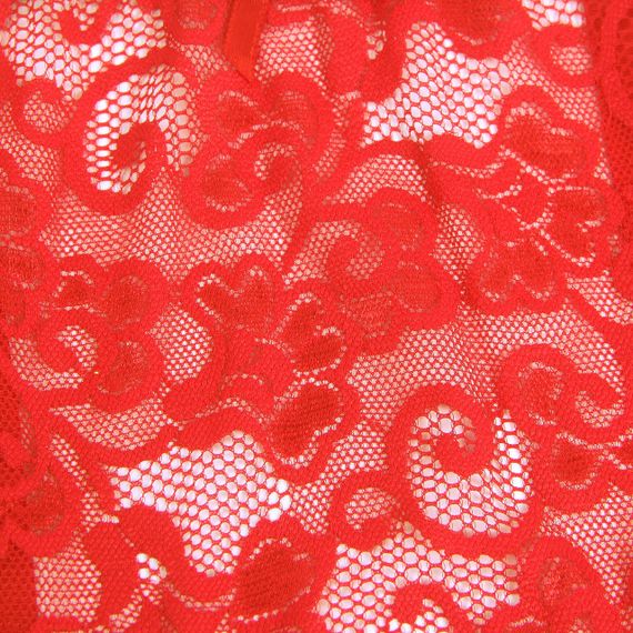 Мереживний пояс для панчіх StarNight червоний, XS-S sexstyle | Зображення 5