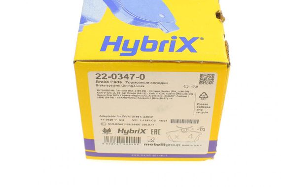 Колодки гальмівні задні Mitsubishi Colt 04-12 Space Star 98-04 Carisma 95-06 Volvo S40 V40 95-04 22-0347-0 | Зображення 8