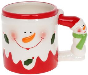Різдвяна керамічна кружка Snowman 400ml