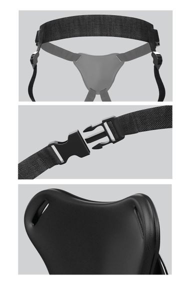 Трусики для страпону з присоскою Pipedream Body Dock Original чорні sexstyle | Зображення 4