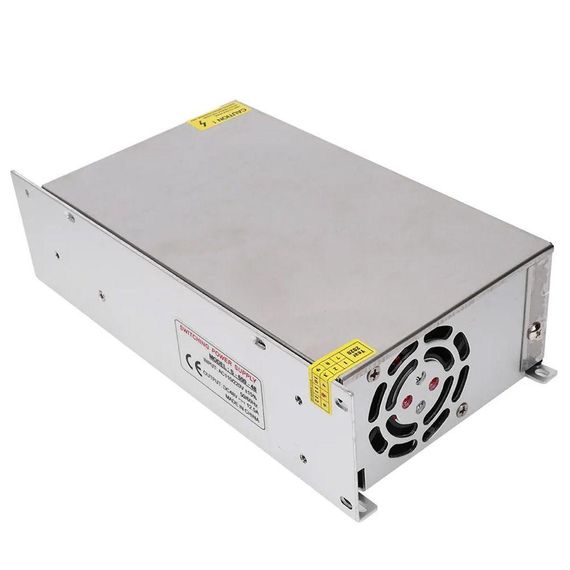 Імпульсний блок живлення з вентилятором 12V / 50A, 600Вт / Мережевий адаптер для світлодіодної стрічки | Зображення 4