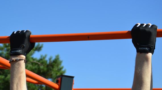 Рукавички для фітнесу MadMax MFG-251 Rainbow Grey L | Зображення 9