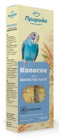 Ласощі для хвилястих папуг Природа Колосок бісквіт 140 г 81241