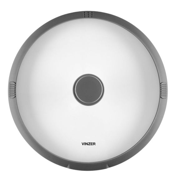 Крышка стеклянная Vinzer 26 см 50251 универсальная с силиконовым ободком для кастрюль и сковород | Зображення 1