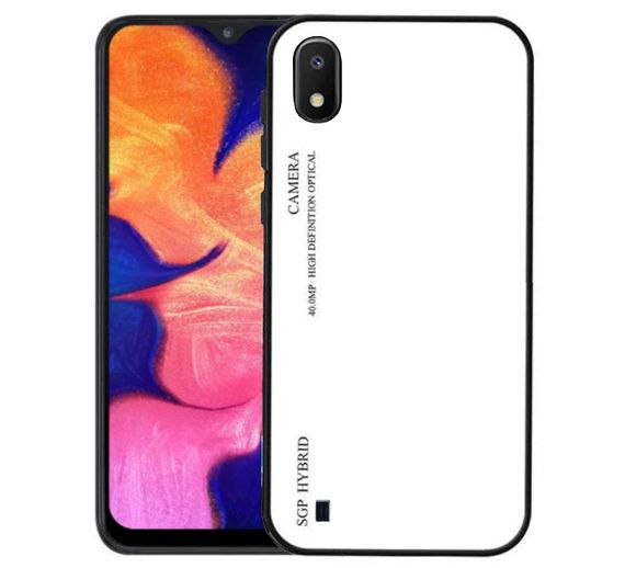 Чехол-бампер Primolux Gradient Glass для Samsung Galaxy A10 2019 (SM-A105) - White