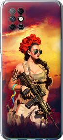 Чехол на Infinix Note 8 Украинка с оружием "5316u-2710-17620"