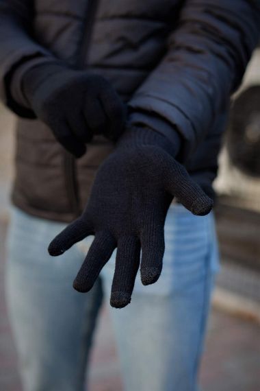 Сенсорні Перчатки Without Touch Logo Man Black | Зображення 2