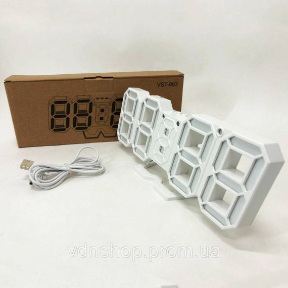 Часы светодиодные настольные хорошие, Настольные електронные цифровые часы Практичные электронные LR-69 | Зображення 2