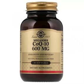 Коензим Solgar Megasorb CoQ-10 600 mg 30 Softgels