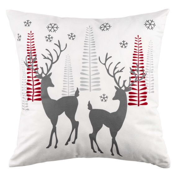 Подушка Ardesto Christmas Deer 45х45см, білий (ART1032HD)