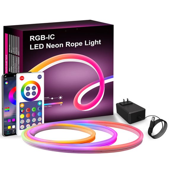 Настінна стрічка RGB LED LD05 Bluetooth EU Plug with app 12 V (5m)