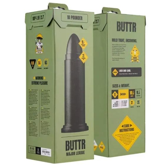 Великий анальний плаг для фістингу BUTTR Pounder Dildo Sex Aura