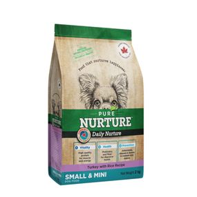 Сухой корм с индейкой для собак малых пород Pure Nurture Daily Nurture Dog Small & Mini Turkey, 2 кг