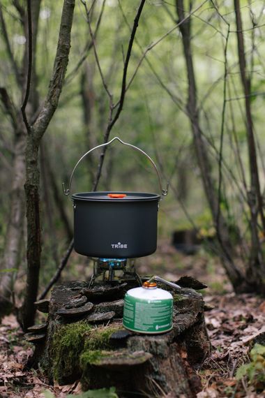 Казанок туристичний Tribe Pot 4л Alu алюмінієвий великий, Похідний легкий казан трайб, Казанок для кемпінгу і походу | Зображення 8