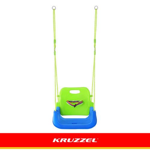 Детская качеля-трансформер 3-в-1 зелено-синяя Kruzzel 27358 | Зображення 5