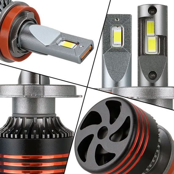 Комплект світлодіодних ламп M8 PRO H7 (PX26d) 110W Canbus 6000K 6500Lm 12/24V | Зображення 1