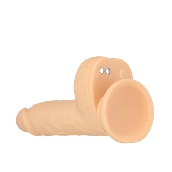 Фалоімітатор-пульсатор Naked Addiction 6.5″ Thrusting Dong With Remote, рухи вперед-назад, пульт ДК Sex Aura | Зображення 5