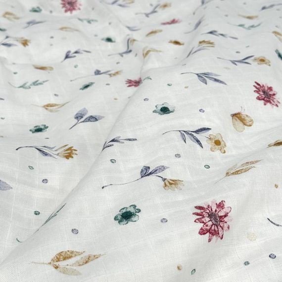 Комплект постільної білизни SoundSleep Flowers муслін підлітковий 145х210 см (94099751) | Зображення 8