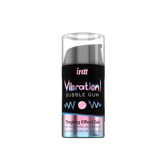 Рідкий вібратор Intt Vibration Bubble Gum (15 мл), густий гель, дуже смачний, діє до 30 хвилин | Зображення 1