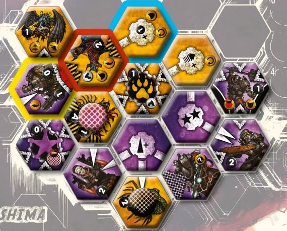 Настольная игра Нейрошима Гекс. Битва: Стальная полиция против Чудовищ (Neuroshima Hex: Battle) укр. | Зображення 1