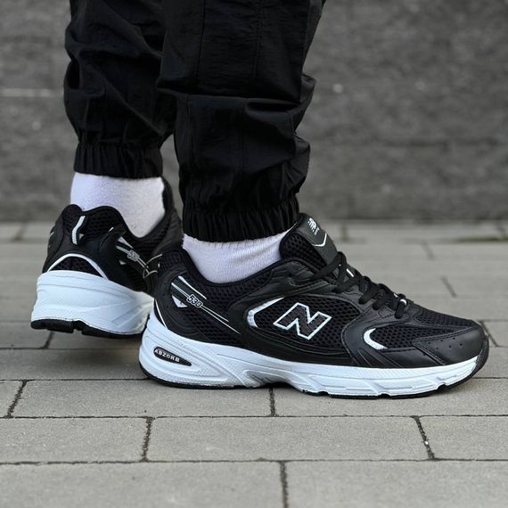 Кросівки весна-літо New Balance колір чорний/білий | Зображення 7