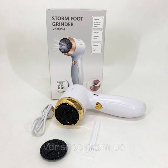 Пемза для шелушения пяток, Удаление мозолей на ногах, Электрическая машинка для чистки пяток LN-59 | Зображення 7