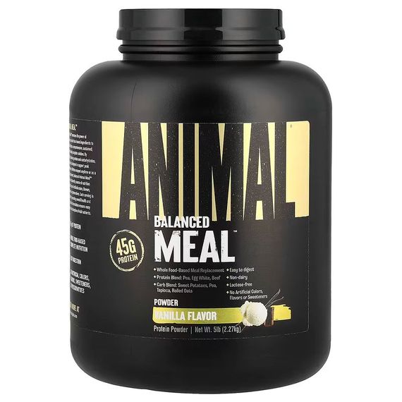 Протеин Universal Nutrition Animal, Balanced Meal™ Protein Powder, Vanilla 2.27 kg