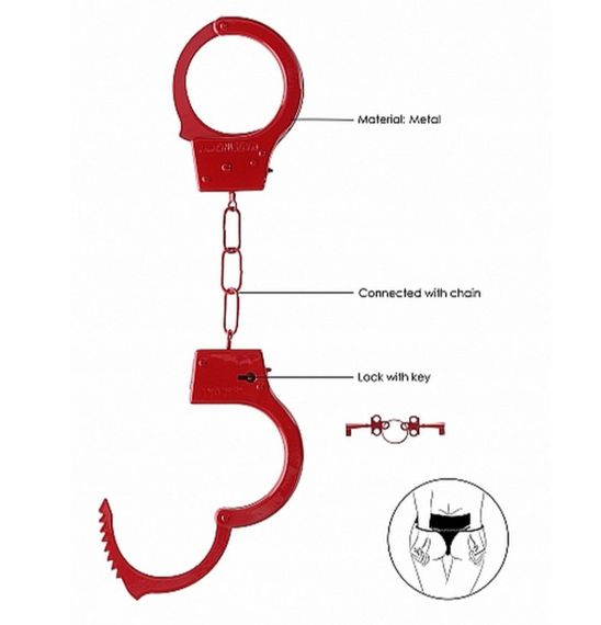Наручники - Ouch! Beginner's Handcuffs Red sexstyle | Зображення 3