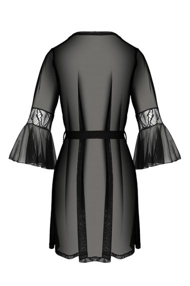 Пеньюар Passion LEAFA PEIGNOIR black L/XL - ECO Passion | Зображення 3