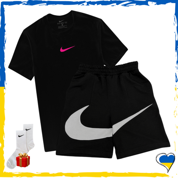 Комплект шорти Nike Big Swoosh та футболки 2шт Nike. Комплект Найк Біг Свуш XS/S | Зображення 4