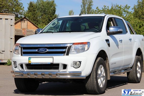 Передняя защита ST016 (нерж.) для Ford Ranger 2011-2024 гг | Зображення 5