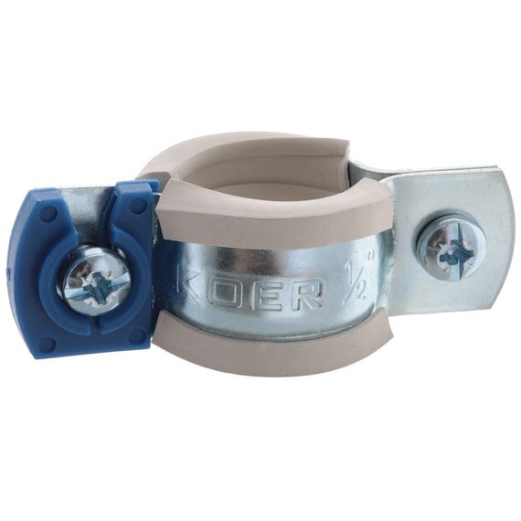 Хомут трубний оцинкований Koer KCB.10.G 1/2" (20-25) сірий (KR2784) | Зображення 2
