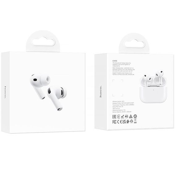 Беспроводные TWS наушники Hoco EW96 White | Зображення 5