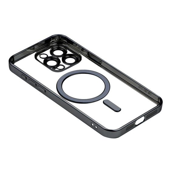 Чехол TPU Metallic Chrome з повним захистом камери with Magsafe для Iphone 12 Цвет Chrome Gold | Зображення 9