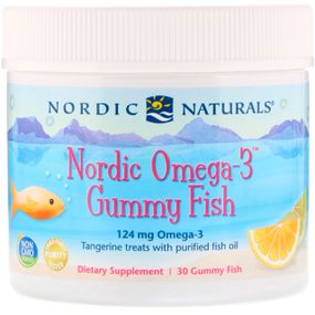 Риб&#039;ячий жир для дітей (мандарин), Omega-3 Gummy Fish, Nordic Naturals, 30 желе
