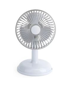 Вентилятор Simple desktop fan KD197 настільний портативний з роботою від USB Світло-сірий