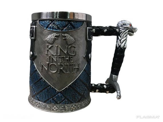 Кружка Чашка Бокал Игра Престолов King in the North Targaryen 3D Король Севера | Зображення 1