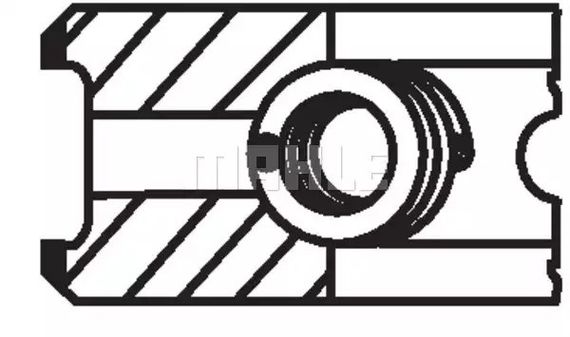 Кільця поршневі MB Sprinter OM642 (83.00 mm/STD), MAHLE/KNECHT (00523N0) | Зображення 2