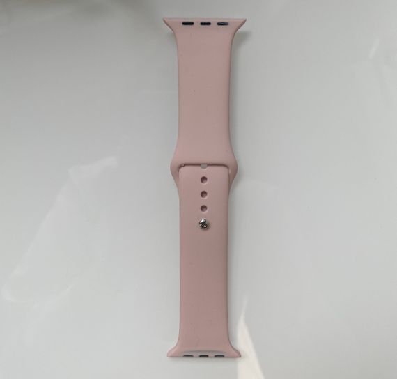 Силіконовий ремінець для розумного годинника Smart Watch 38/40 (Пудра) | Зображення 1